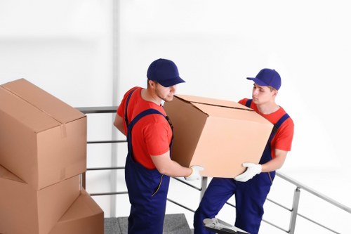 Man and van team preparing safely for a removal job