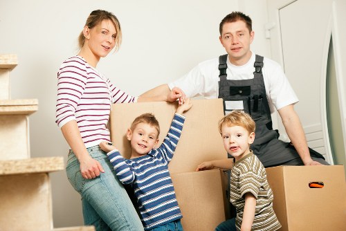 Removal van loaded for a residential move in Dartford