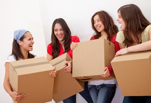 Transporting household items safely during a van service