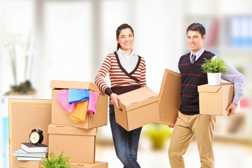 Office removals team planning a business move in Dartford