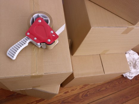 Team member following health and safety procedures during a move
